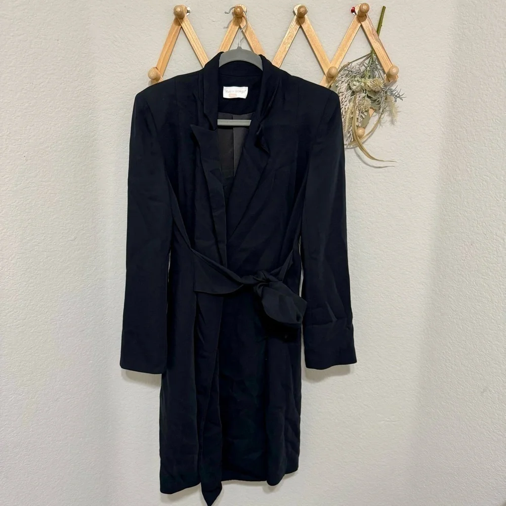 Emilia George Marie Blazer Transitional Maternity Knee Length Shirt Dress Sz XS